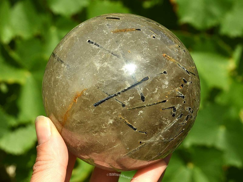 Tourmaline in crystal balls Ø89mm