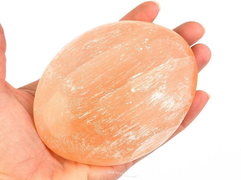 Selenite orange larger oval - massage soap from Morocco