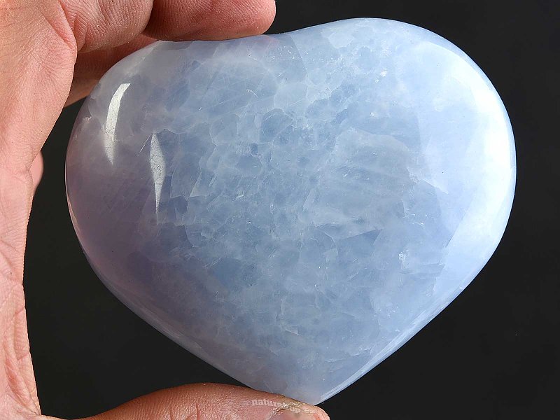 Modrý kalcit srdce (330g)