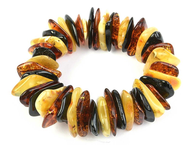 Amber bracelet stones mix (54g)