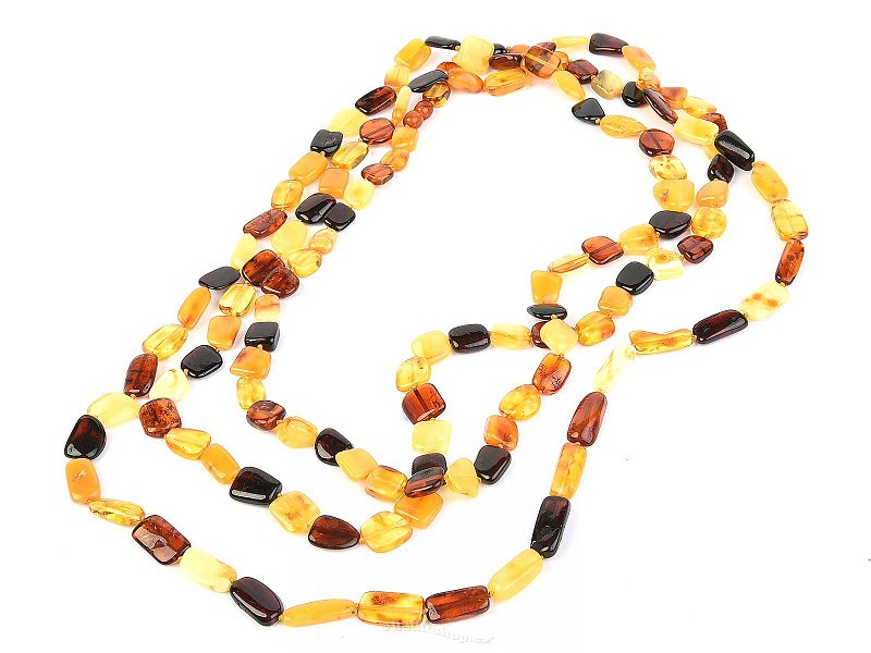 Long amber necklace mix approx. 100cm