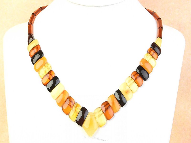 Amber necklace mix 50cm (type3670)