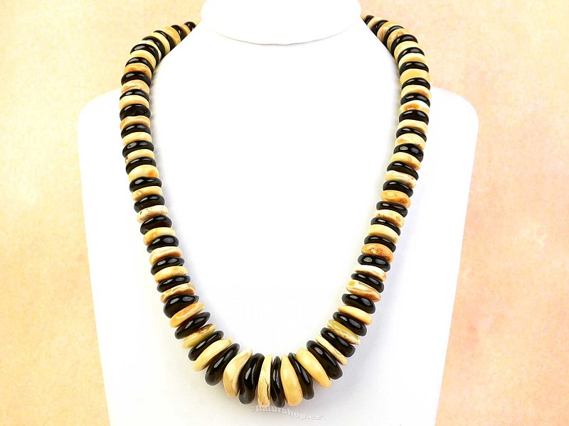 Exclusive amber mix necklace 61cm