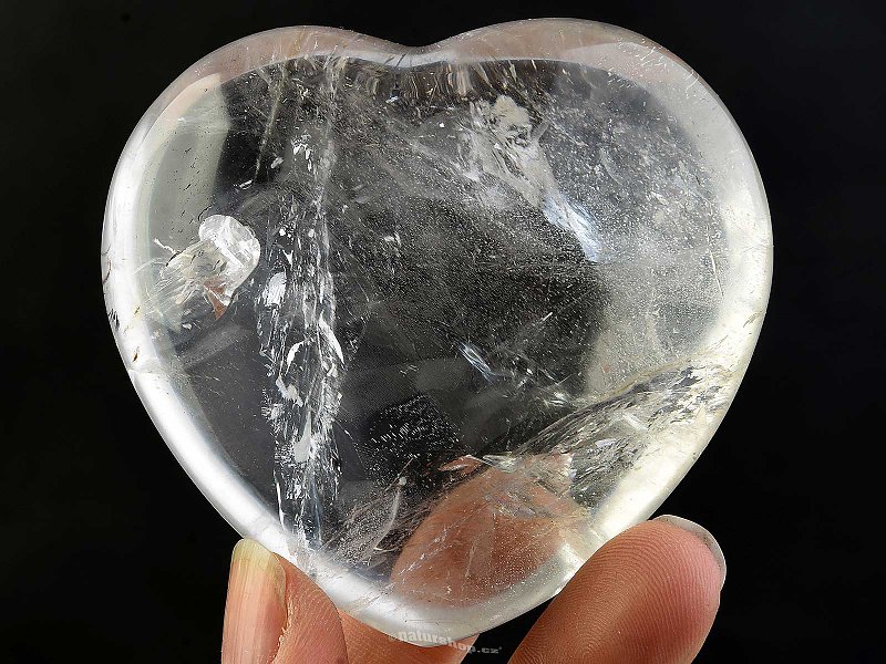 Crystal heart polished 197g