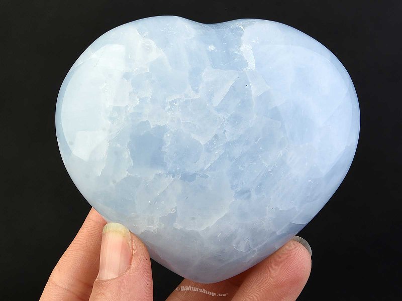 Srdce z modrého kalcitu 316g