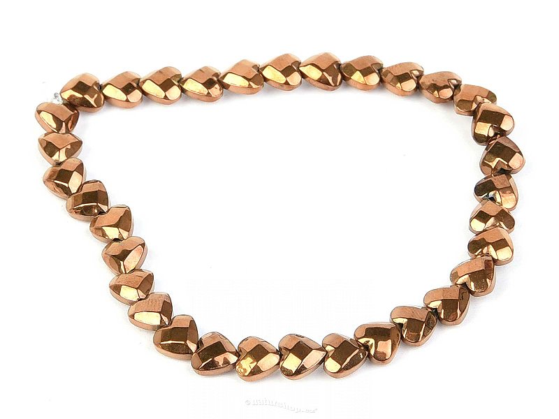 Hematite plated facet bracelet (copper)
