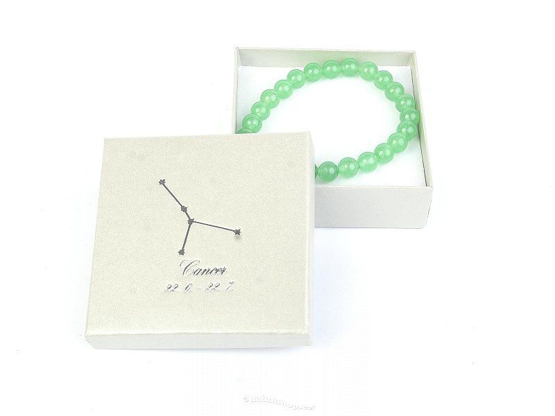 Cancer bracelet aventurine in gift box