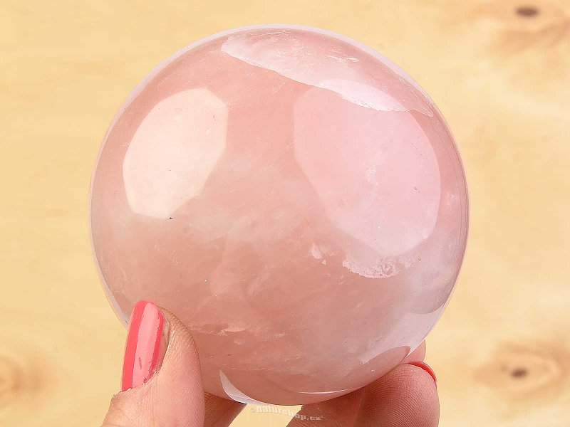 Smooth rose quartz ball 520g Ø 72mm