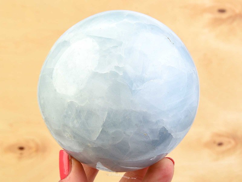 Ball of blue calcite Ø 90mm 1028g