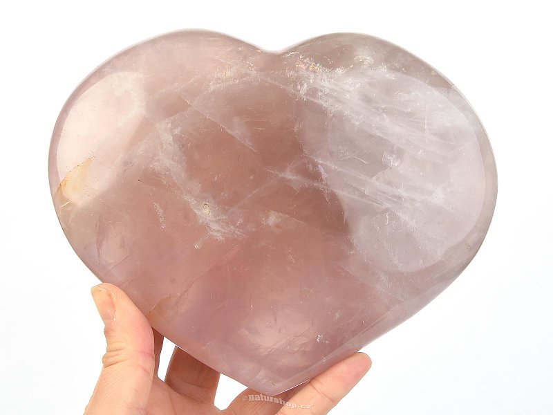 Rose quartz heart 1597g