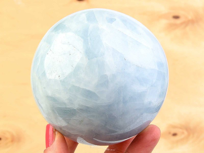 Blue calcite ball shape Ø 91mm 1127g