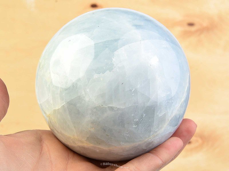 Blue calcite ball shape Ø 95mm