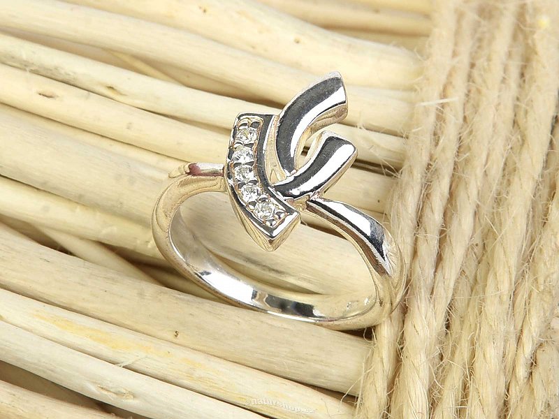 Dámský stříbrný prsten zirkony Ag 925/1000