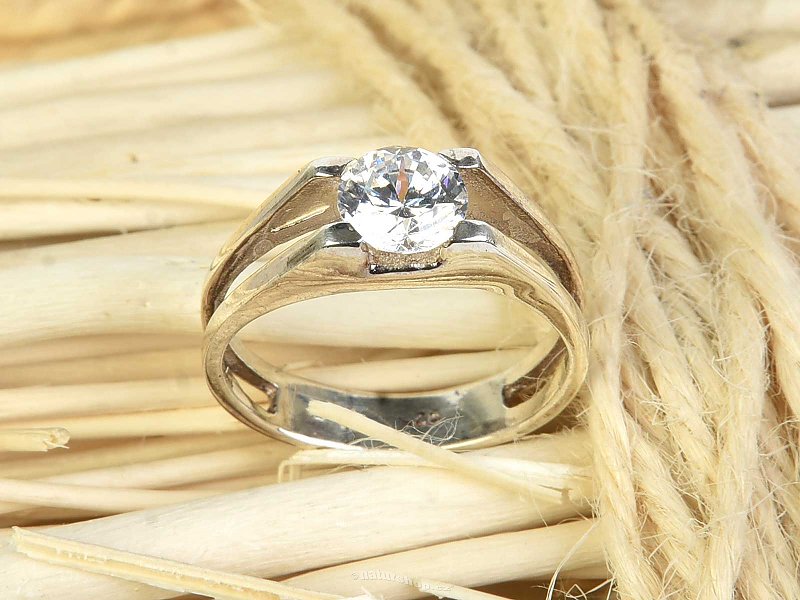 Dámský prsten stříbro Ag 925/1000 zirkon