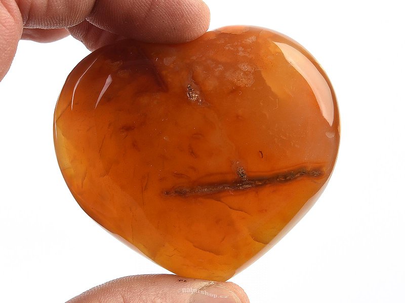 Polished heart of carnelian 95g