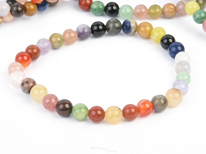 Mix stones bracelet balls 6-7mm