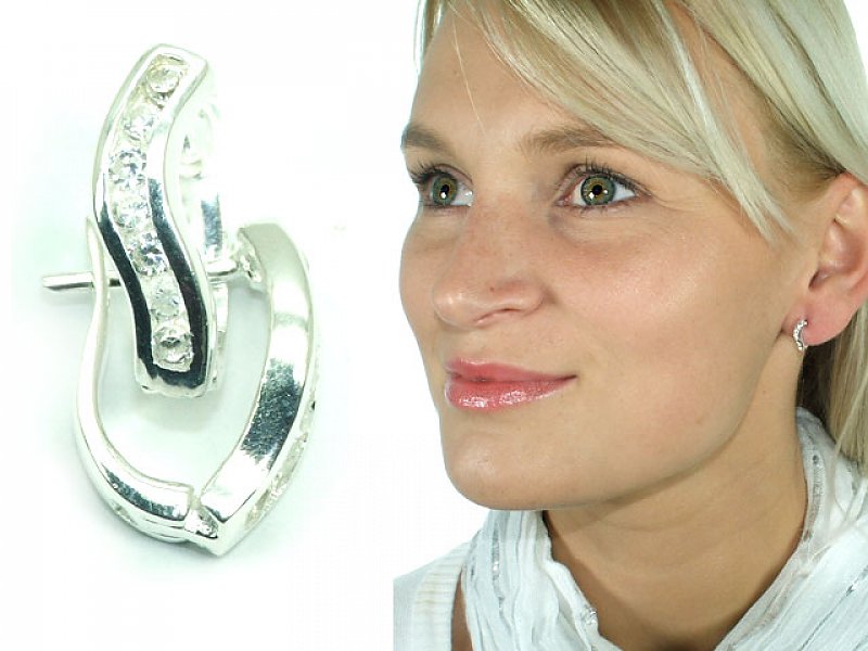 Ag 925/1000 silver earrings typ073