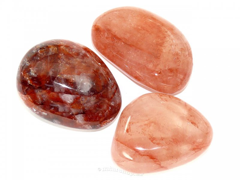 Crystal with red hematite QA (Madagascar)