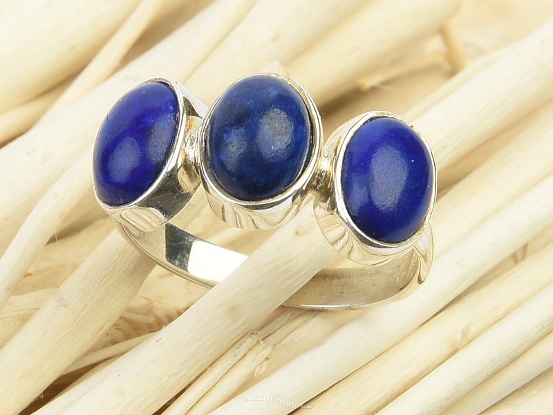 Ring lapis lazuli Ag 925/1000 size 52 3.1g