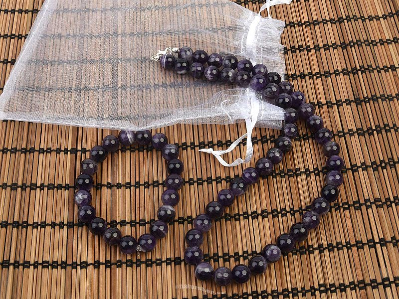 Amethyst gift set bracelet and necklace 50cm