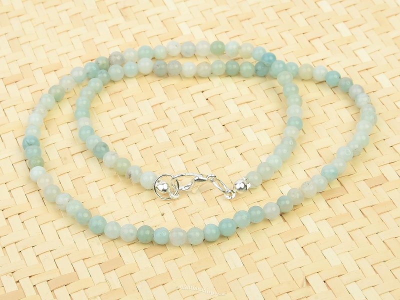 Calcite green necklace beads 4mm 45cm