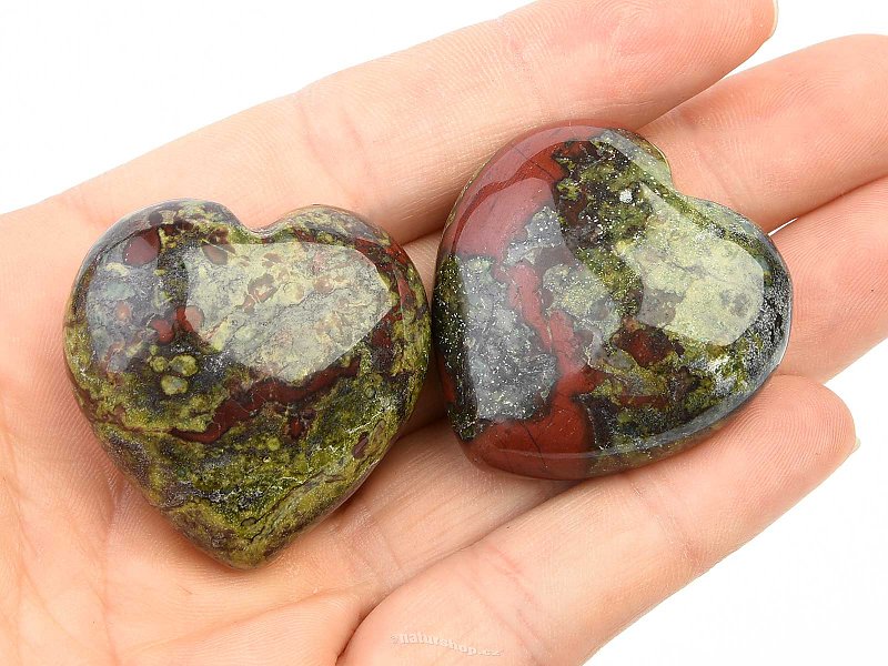 Dragon stone smooth heart 35mm