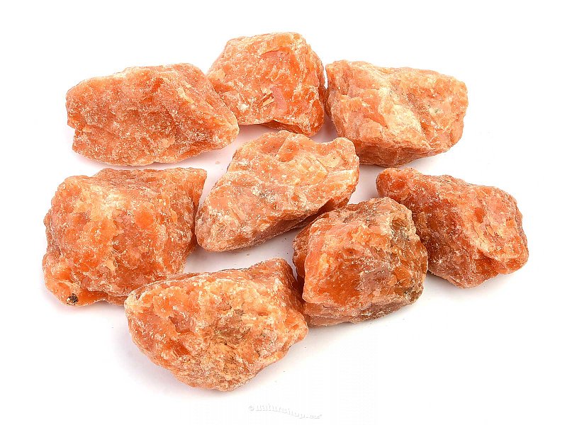 Oranžový kalcit surový kámen Brazílie