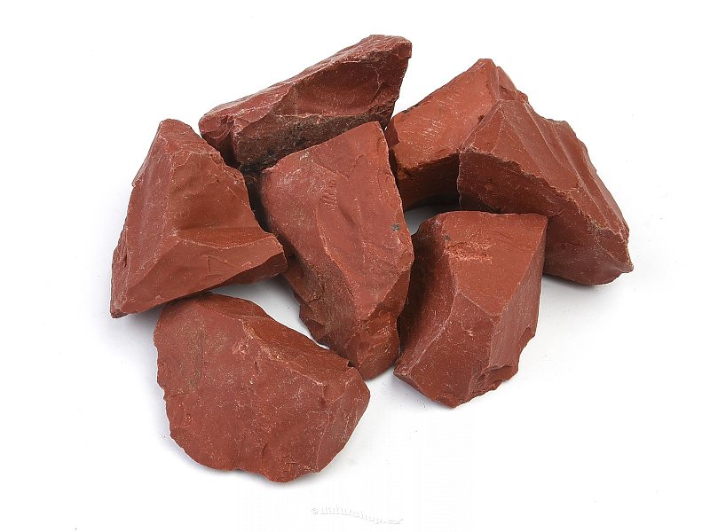 Jaspis červený surový kámen