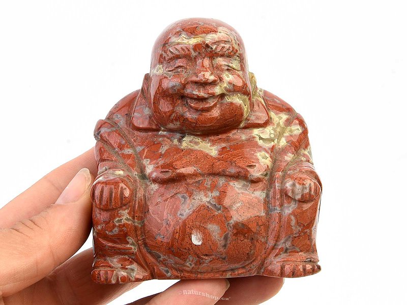 Buddha from red jasper 403g