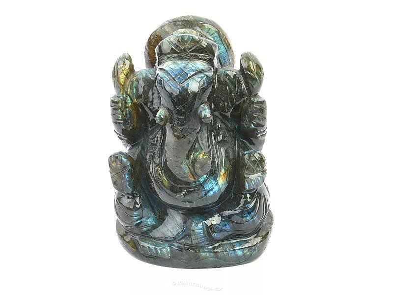 Ganesha from Labradorite 381g