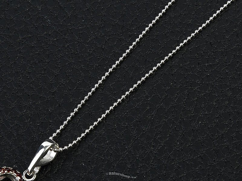 Ball chain silver Ag 925/1000 + Rh 55cm (approx. 2,5g)