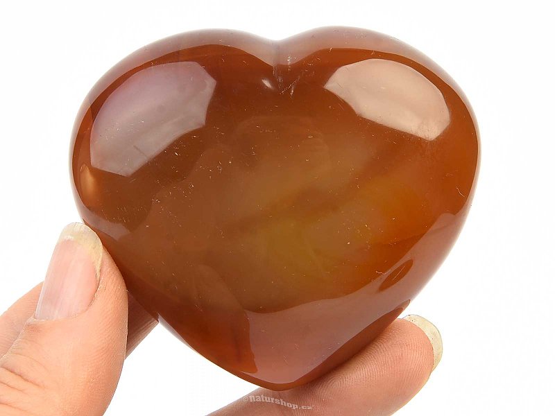 Karneol hnědé srdce (155g)