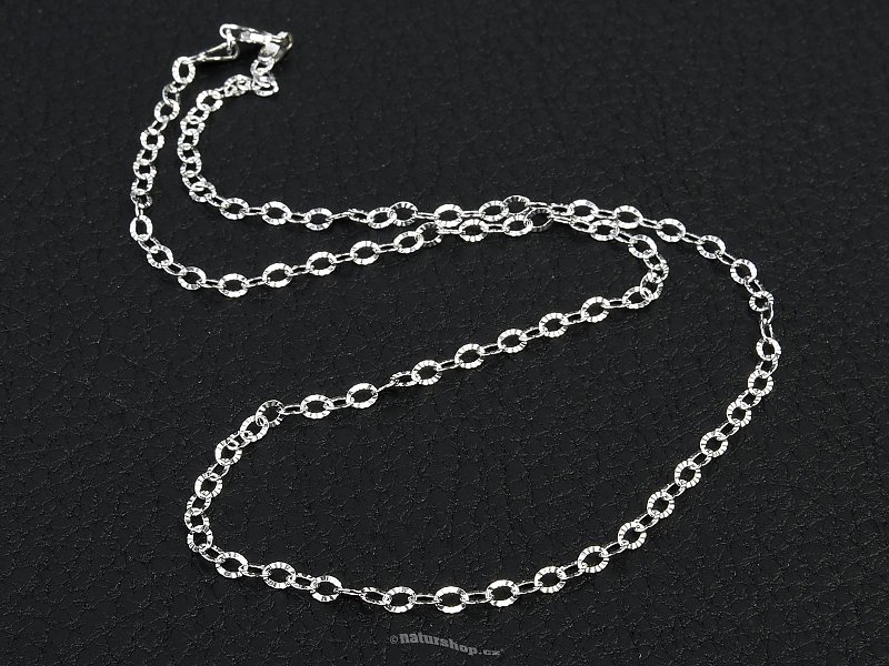 Silver chain Ag 925/1000 + Rh 42cm (approx. 2.7g)