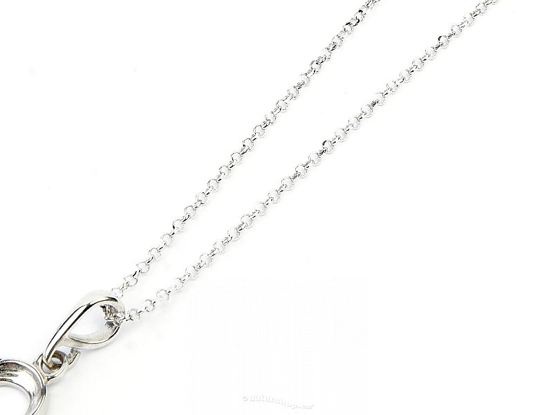 Silver chain Ag 925/1000 + Rh 60cm (approx. 2.7g)