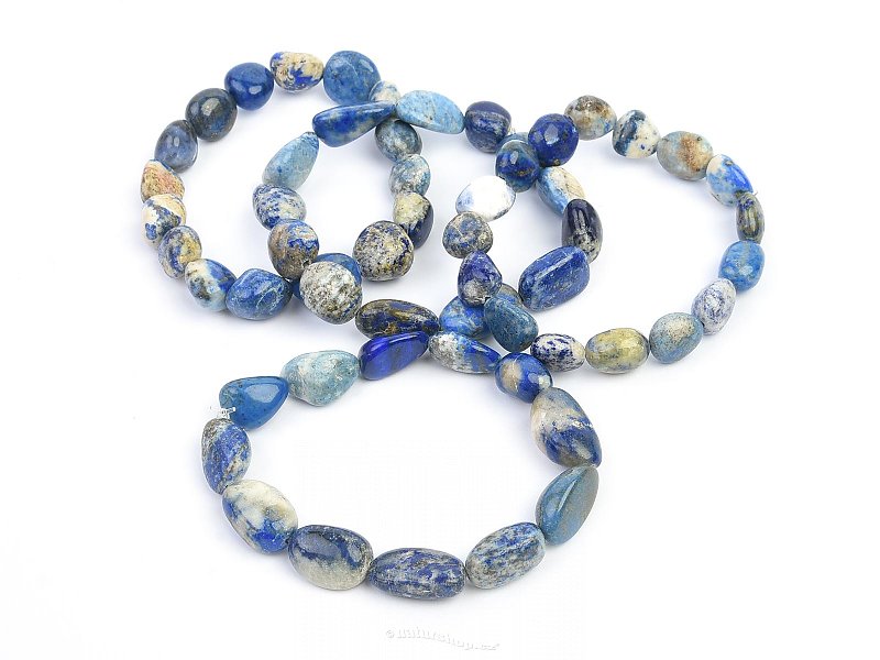 Tumbled lapis lazuli QB bracelet
