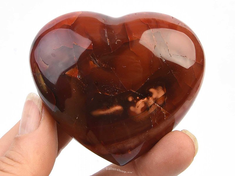 Carnelian smooth heart (138g)