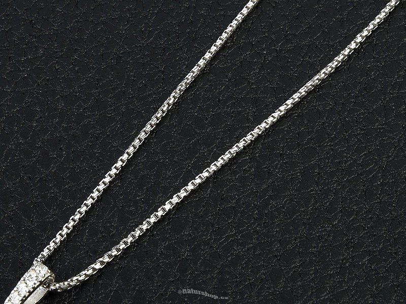 Silver chain Ag 925/1000 + Rh 55cm (approx. 4.1g)