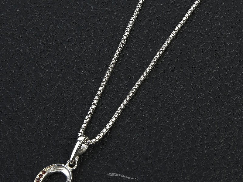 Silver chain Ag 925/1000 + Rh 50cm (approx. 8.2g)
