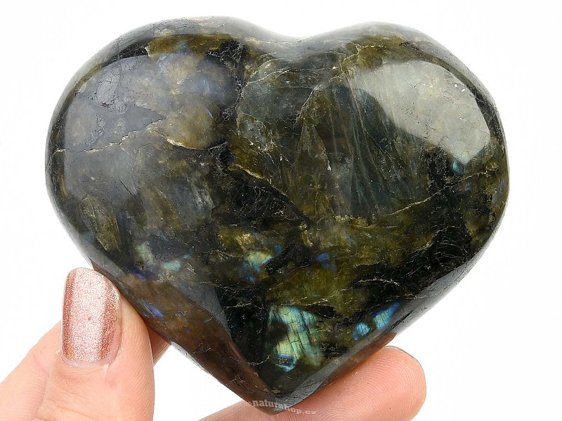 Labradorite heart (237g)