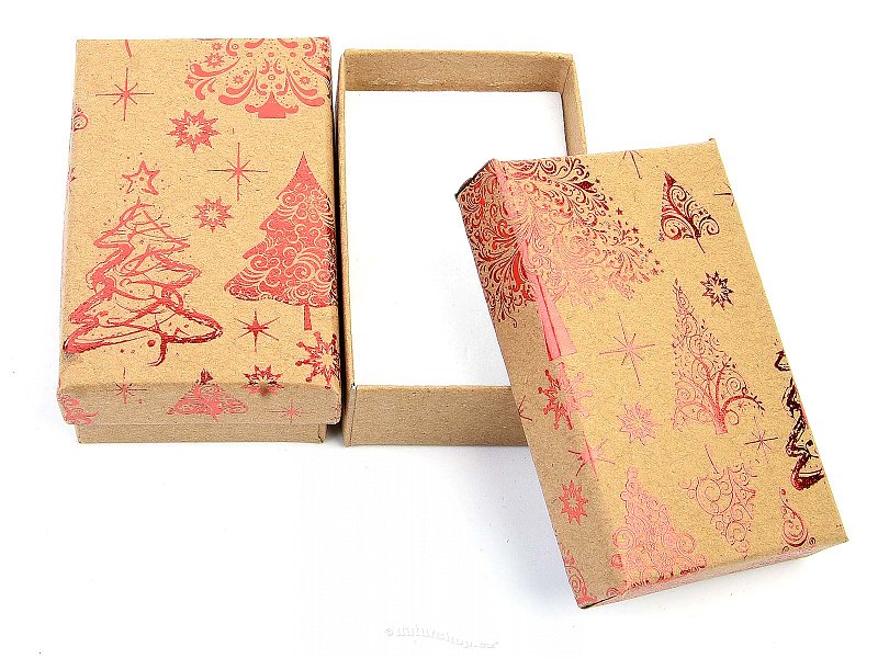 Vánoční dárková krabička Čv (8 x 5cm)