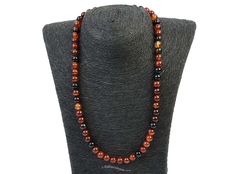 Agate beads necklace 8mm (50cm)