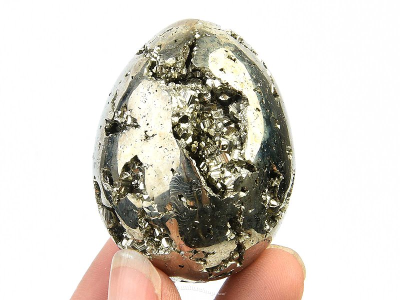 Pyritové vejce s krystaly 154g