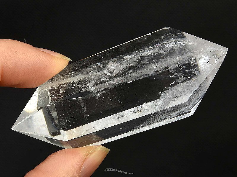 Křišťál broušený oboustranný krystal (58g)