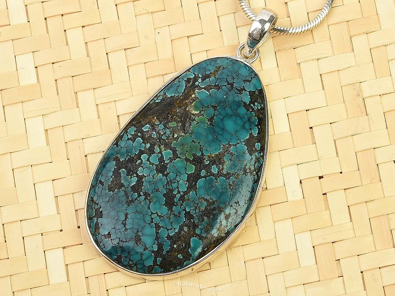 Turquoise pendant larger Ag 925/1000 13.7g