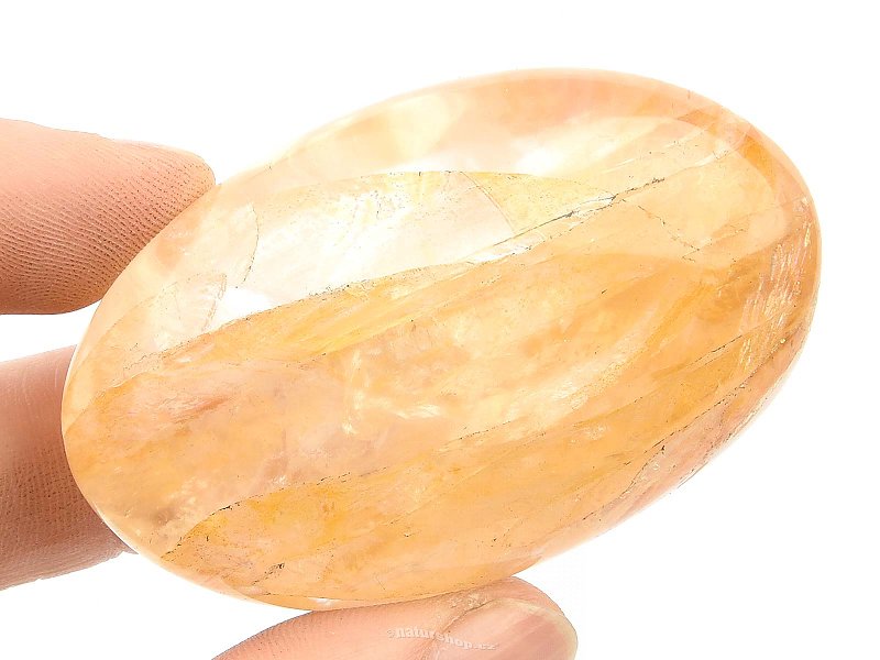 Smooth crystal with limonite 64g
