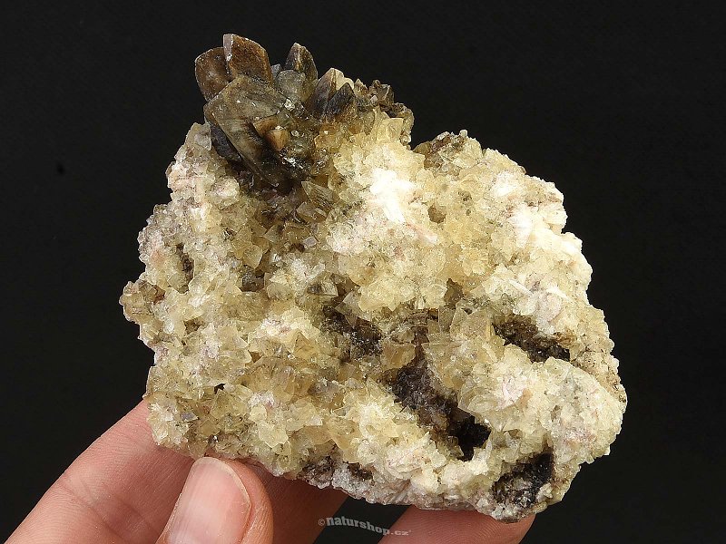 Zeolite calcite druse from India (118g)