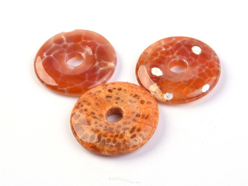 Fire Agate Donut 30 mm (China)