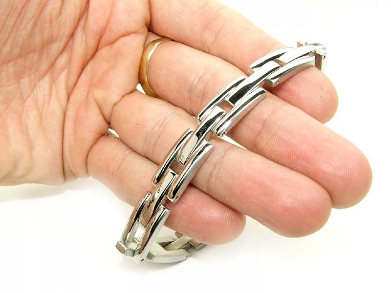 Bracelet shiny steel typ228