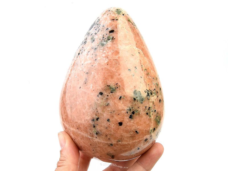 Kalcit oranžový hladké vejce 1662g