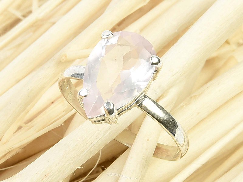 Ring with cut rosette drop size 60 Ag 925/1000 (2,57g)